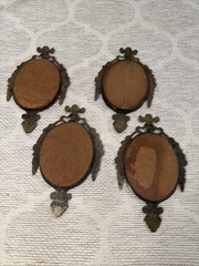 Vintage – Ornate Italian Brass Wall Decor Frame Set Victorian & Edwardian Era