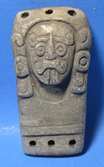 PRE-COLUMBIAN MIXTEC ALABASTER TLALOC PENDANT