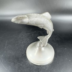 Vintage UPL Metal Pewter Jumping Fish Figurine Made In Ireland Figurine Marked