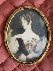 Set of VTG Victorian Cameo Of An Unknown Lady Sir William Charles Ross R.A Frame