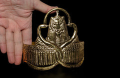 Authentic Ancient Egyptian Antiquities Pharaonic crown Artifact figure BC