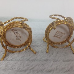 Vintage Limoges France Miniature Bistro Table And Chairs Set of 3 Dolls House