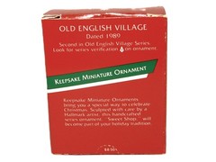Hallmark Keepsake Miniature Ornament, Old English Village Sweet Shop, 1989