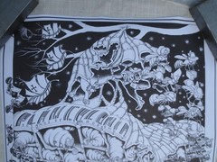 RARE HUGE VINTAGE BEEHIVE COLLECTIVE POSTER PAN COLOMBIA ACTIVISM ANTI BIG MONEY