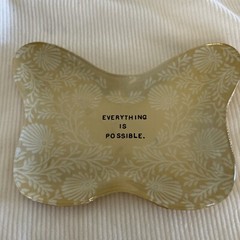 Sugar Boo & Co Butterfly Trinket Dish Everything Is Possible gold & white design