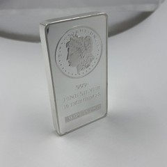 10 Oz Silver Plated Collectible Bar Non Magnetic Bullion Style Souvenir