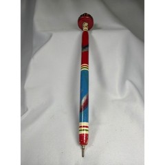 Unbranded Mexican Sombrero Folk Art Pen Unisex OS Red Blue Wood Vintage Souvenir