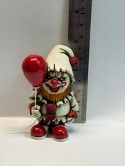 Neil Eyre Designs Halloween Horror Creepy Spooky Gnome Gonk Clown Red Balloon