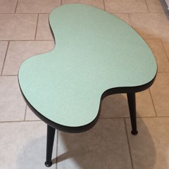Biomorphic Modernist Art Deco Table – Amoeba Liquid Puddle Irregular Shaped