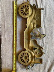 Vintage Sexton USA Cast Iron Antique Large Blue Convertible Car Wall Decor