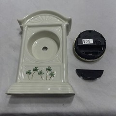 Watervale Parian China Quartz Clock Porcelain Shammrocks – UNTESTED