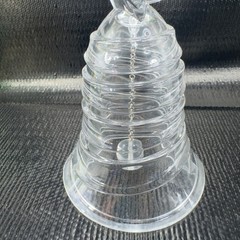 Mikasa Ribbon Classic Bell Full Lead Crystal Swirl Bell Made In Germany Clear