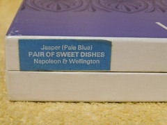 Vintage Wedgwood Blue Pair of Sweet Dishes Collectable Wellington & Napoleon