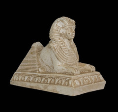 Ancient Egyptian Sphinx Statue Rare Pharaonic Pyramid Stone Guardian Artifact BC