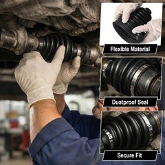 Chumia 2 Pcs Cv Boot Repair Kit, Fits Shaft Size 26-34mm, Include 2 Cv Axle Boot