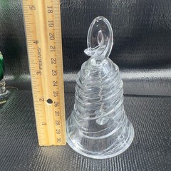 Mikasa Ribbon Classic Bell Full Lead Crystal Swirl Bell Made In Germany Clear