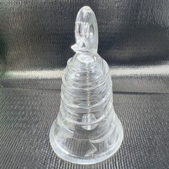 Mikasa Ribbon Classic Bell Full Lead Crystal Swirl Bell Made In Germany Clear