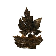 Syroco Leaf Wall Decor Set Bronze Resin Wall Plaques Original Made in USA