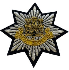 Royal Anglian Regiment Blazer Badge Embroidered British Army