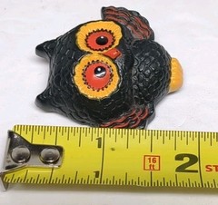 Vintage Hallmark Halloween Black Owl Holiday Pin