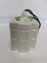 Belleek Hazelwood House Bell ornament, 10th Ed., 9th Mark (1997-2000)