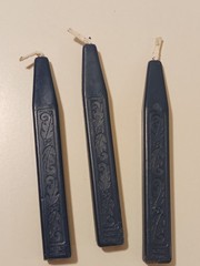 Vintage Stamp W Franklin Mint 1970s Sealing Wax Sticks Blue 3x Patent Pending