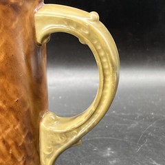 Limoges Tankard Store Keeper Man Smoking Hand Painted William Guerin Co.