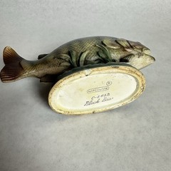 Vintage Napcoware Black Bass C-6462 Fish Planter