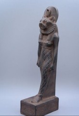 UNIQUE ANCIENT EGYPTIAN STATUE Goddess Sekhmet Heavy Stone with Magic carving