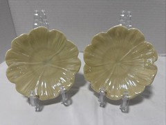 Belleek Ireland Porcelain Flower Trinket Dish (Two)