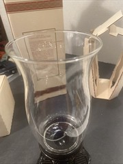 Avon 1876 Cape Cod Collection RUBY RED PEDESTAL Hurricane Lamp ORIGINAL BOX Pz