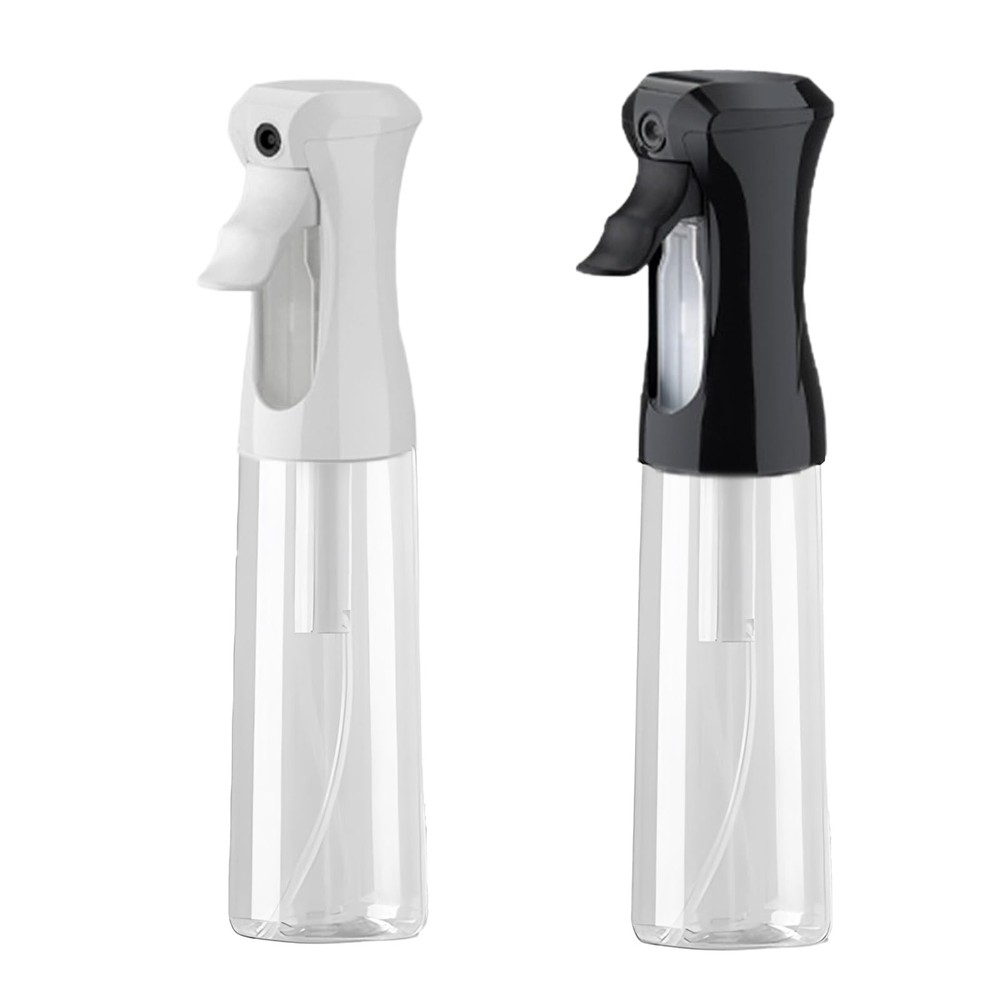 THINTON Mist Spray Bottle for Hair (10oz/300ml) – 2 Pcs 300ml, Black, White