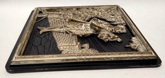 Cameo Wall Plaques Victorian Style Set Of 2 Wall Art 3D Raised Relief Plastic