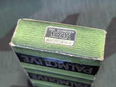 Vintage 1930s 1940s German Deadstock Palmolive Soap in Box 3 Bars WWII Original
