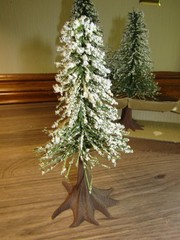 Department 56 “Frosted Norway Trees” Accessory, Set of 3, #5175-6, 1990 Pre-Own