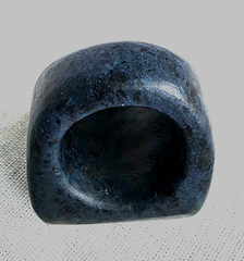 300 BC Authentic Ancient Roman hololith Ring Engraved Gemstone Depict Eagle