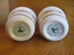 Longaberger Traditional Holly Votive Set 2 Christmas pottery *shipping included*