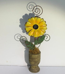 Sunflower Note/Photo Holder approx 9″ tall