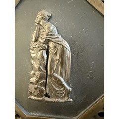 Vintage Greek Mythology Relief Plaques Set Of 6 Octagonal Brass Wall Decor