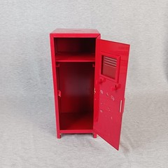 Vintage 1990’s Y2K Red Mini Metal Locker Storage 11”