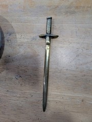 Medieval Knight Cast Metal Decor VTG Japan