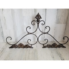 Large metal wall painting hanging display unique vintage home decor