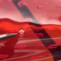 MCM Murano Ruby Red Bullicante Art Glass Controlled Bubble Ashtray Dish Bowl