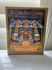David Winter RARE Vintage 12 Days of Christmas Advent Calendar 24K gold charms