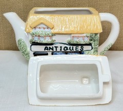Antiques Shop Cottage Teapot Grandmillennial Cottagecore Vintage English Village