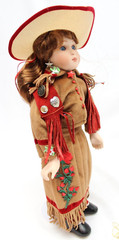 Paradise Galleries Lil Ladies of the Wild West ANNIE OAKLEY 14″ Porcelain Doll