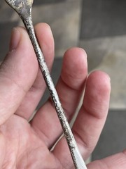 Antique Silver Plated Cocktail Fork Victorian – Edwardian 19th – 20th C.