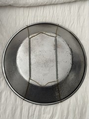 Hand Painted Metal Gold Pan Wall Hangings Judy Holtmann Alaska Metcalf