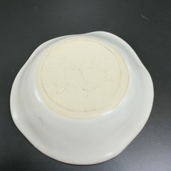 Vintage Hand Made Studio Art Pottery Trinket Dish Plate Artist Signed Stoneware