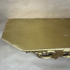 Vintage Syroco 1963 Bed Crown Wall Shelf Gold Ornate Hollywood Regency 21”